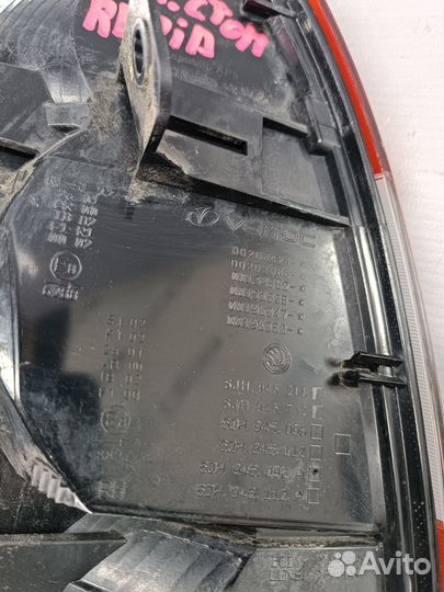 Фонарь внешний правый рестайлинг Skoda Rapid