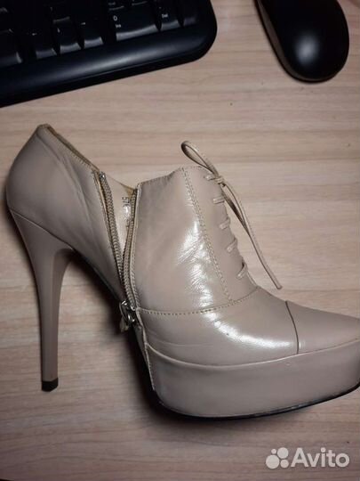 Ботильоны женские 37 размер, цвет пудровый