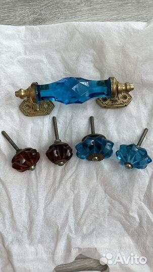 Дверные ручки стеклянные из Индии