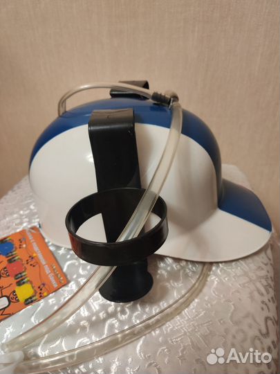 Шлем каска под напитки с трубочками