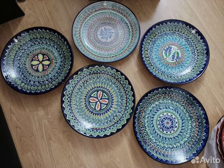 Блюдо Тарелка Узбекистан ручной работы 35см 45-55