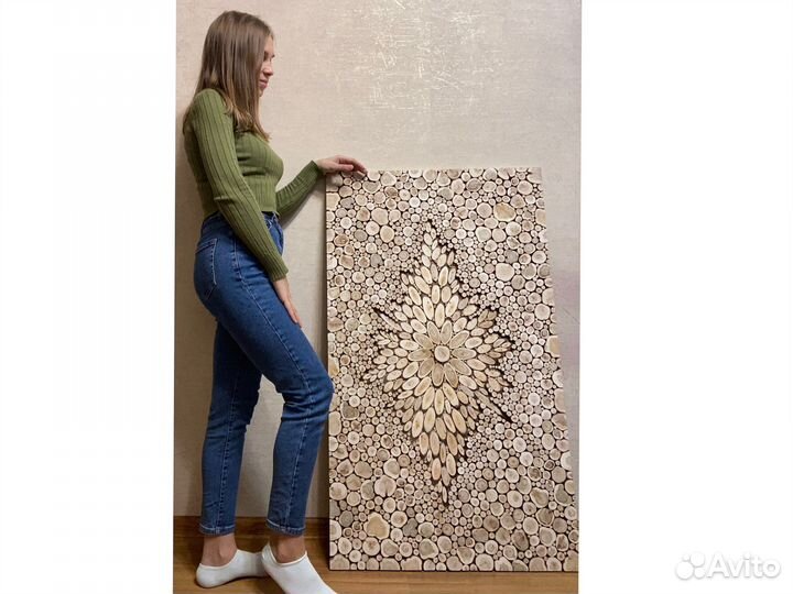 Дизайнерское панно из можжевельника