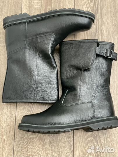 Сапоги мужские зимние кожаные новые