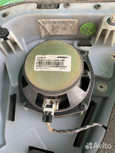 Карты задних дверей Cadillac STS 2002-2007