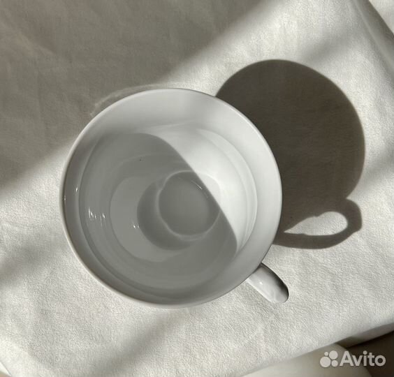 Чашка cmielw 330 мл рококко белая фарфор