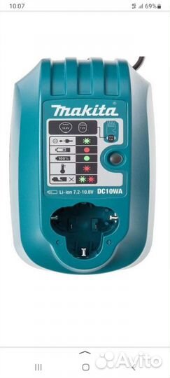 Зарядное устройство для шуруповерта makita