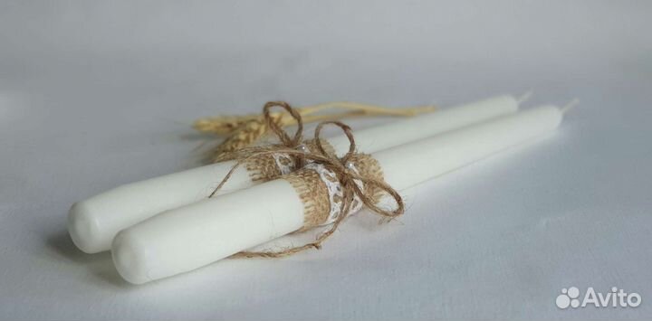 Свадебные свечи рустик