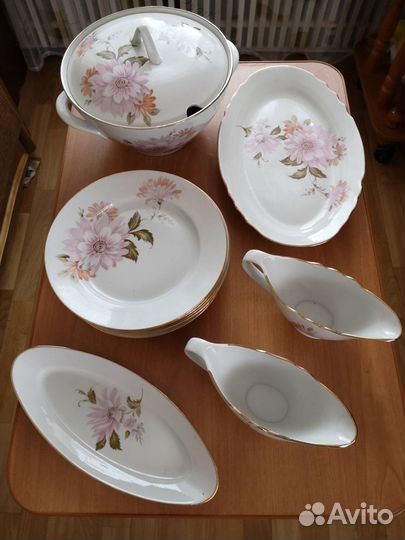 Фарфоровый столовый набор, Дулево (остатки)