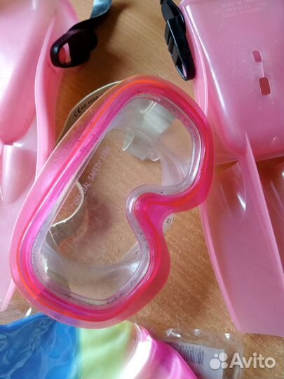 Маска, ласты, шапочка для плавания