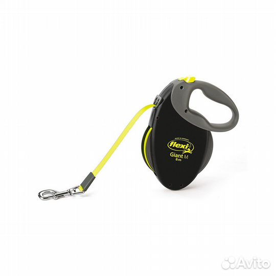 Поводок-рулетка для собак Flexi Giant M Neon