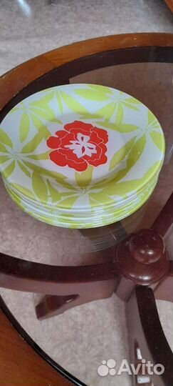 Тарелки стекляные 9 шт