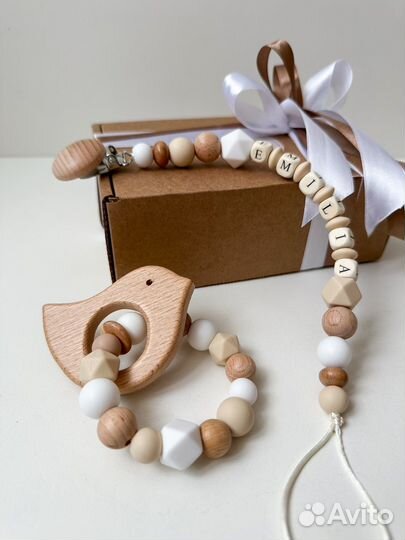 Именной держатель для соски