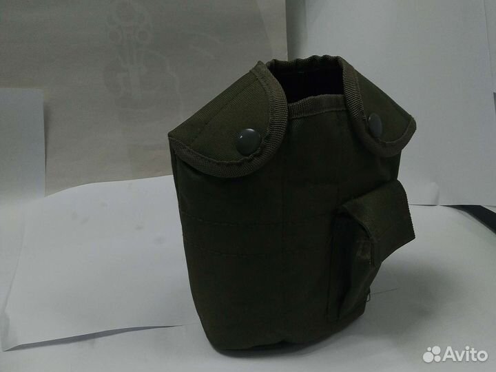 Фляга с котелком, в комплект чехол на флисе