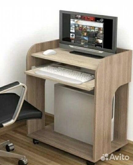 Компьютерный стол Грета-10 ясень шимо