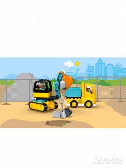 Конструктор lego duplo Грузовик и гусеничный экска