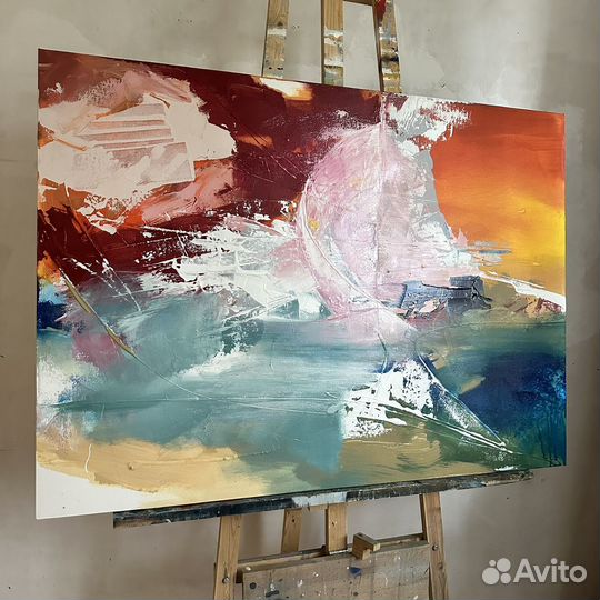 Картина абстракция большая в наличии