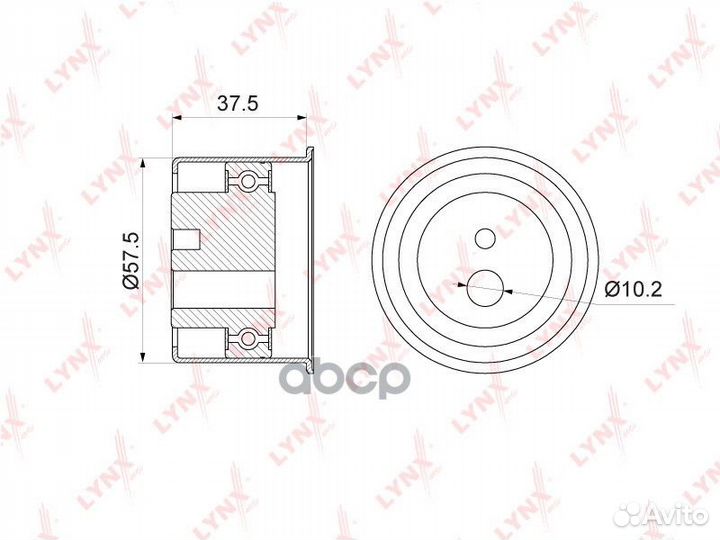 Ролик обводной ремня грм PB3165 lynxauto