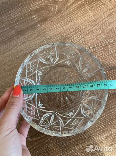 Салатница,конфетница хрустальная