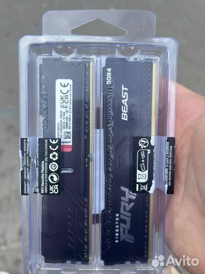 Оперативная память Kingston fury ddr4 32gb