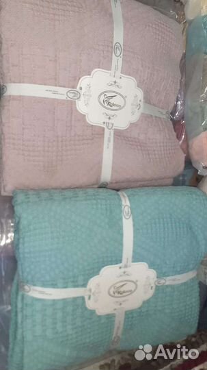 Плед покрывало 220 240 хлопок