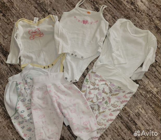 Вещи на девочку пакетом. 62 68 74