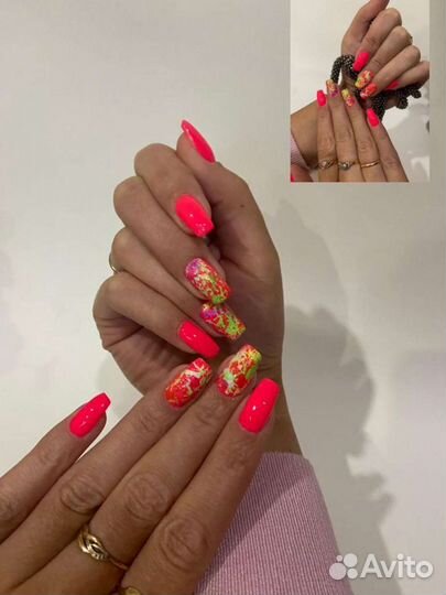 Наращивание ногтей(90мин). Гель лак.Маникюр