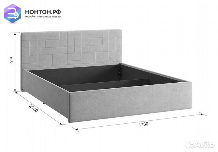 Кровать Лора 2 1.6 м крем