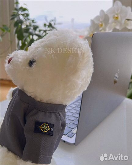 Белый мишка stone island