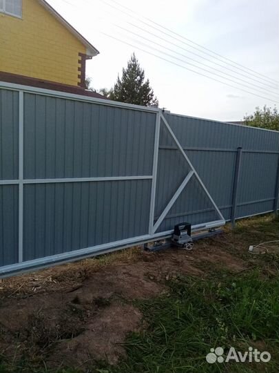 Откатные ворота под ключ с установкой