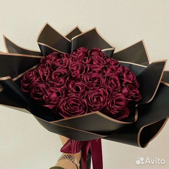 Букет из атласных лент