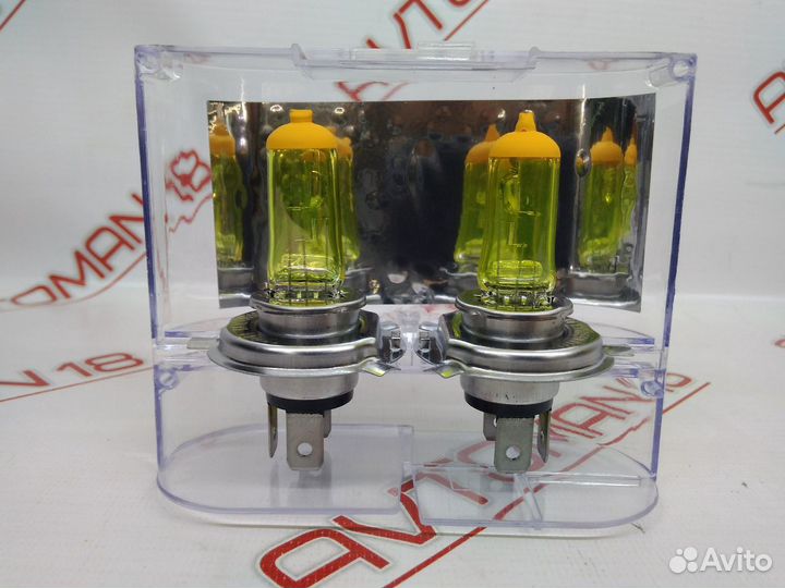 Лампы Н4 SkyLine желтые