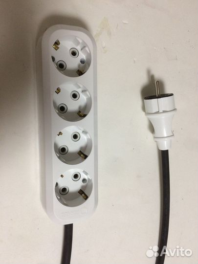 Силовой удлинитель 5 м, 4 гнезда,2х2,5 кв.мм