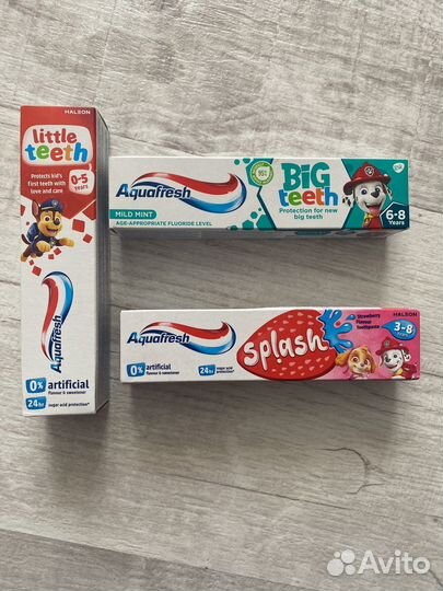 Зубные пасты Elmex,Theramed, Aqufresh