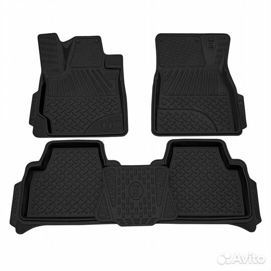 Коврики салона резиновые Тойота Ленд Крузер Прадо
