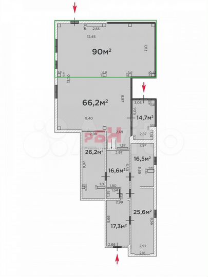100 м2 в Тюменской слободе тмн