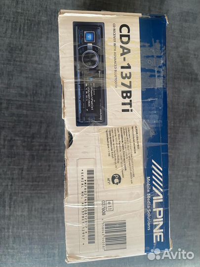 Магнитола alpine 137 bti