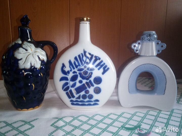 Графины, штофы, фарфор, керамика, хрусталь