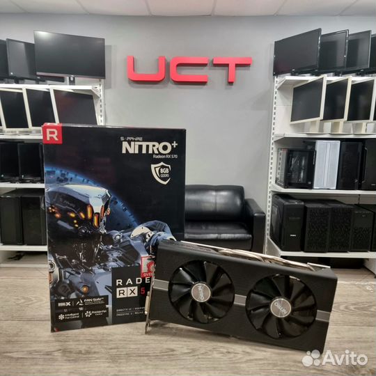 Видеокарта Sapphire AMD Radeon RX 570 8гб nitro+