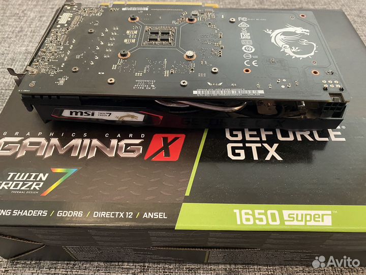 Видеокарта MSI Geforce gtx 1650 super Gaming X