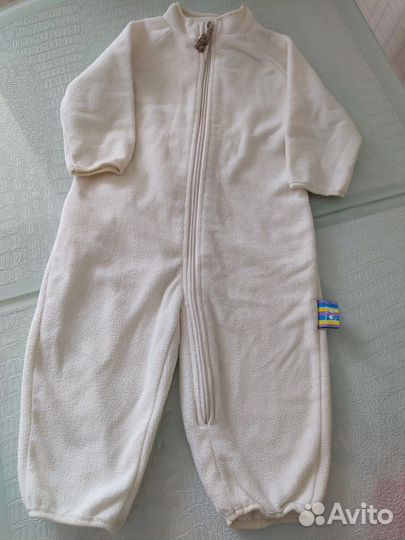 Флисовые комбинезоны на молнии 0-6 мес и 0-1,5года