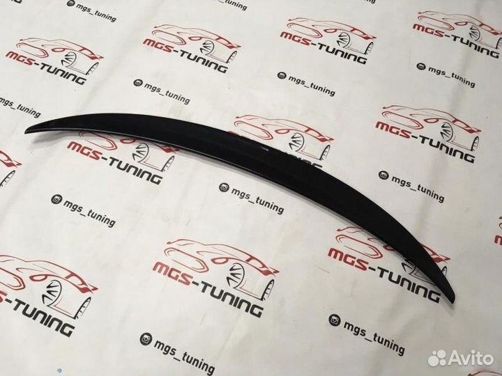 Лип спойлер на BMW X6 series E71 Черный глянец