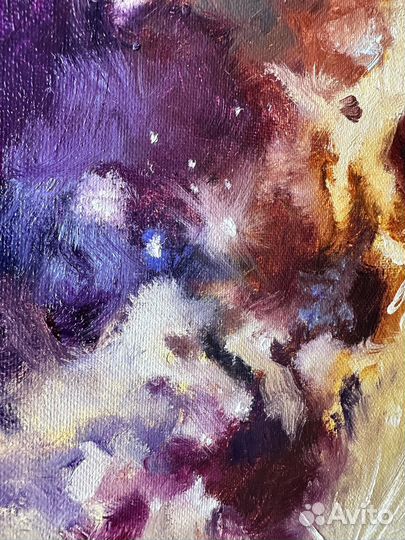 Картина маслом на холсте Луна