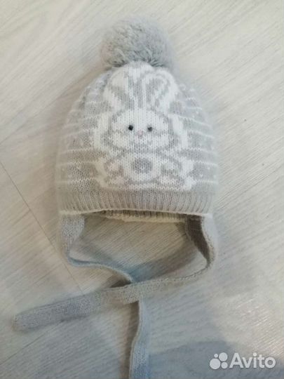 Шапочка для новорожденного зимняя