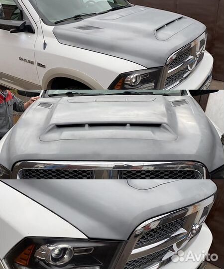 Капот Dodge RAM 1500 4 Gen 2009 - 2018 (тюнинг)