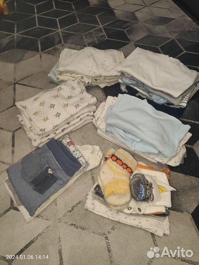 Пакет одежды на мальчика 0-6 мес