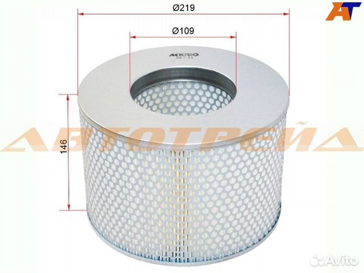 Фильтр воздушный toyota 4runner 1KZT/1kzte 95-02/d