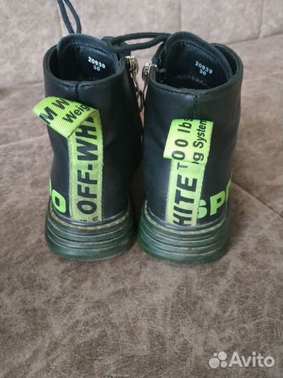 Ботинки для девочки кожаные