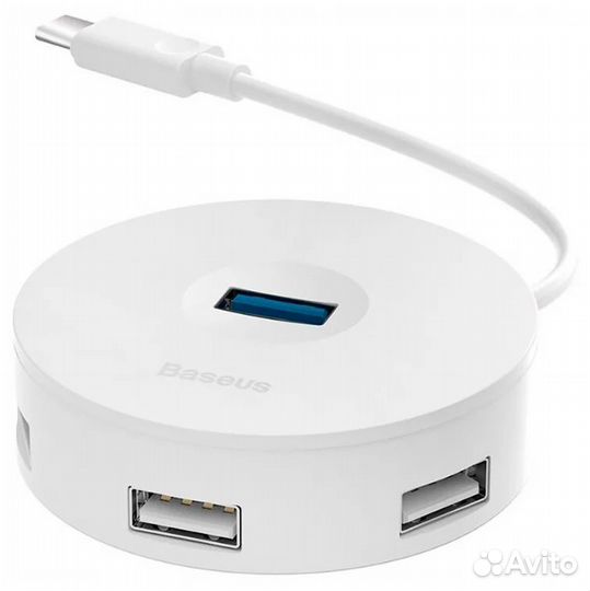 USB-концентратор Baseus, 4 гнезда, 1х USB 3.0, 3х