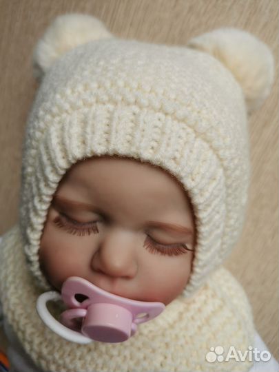 Шапка зимняя для новорожденных