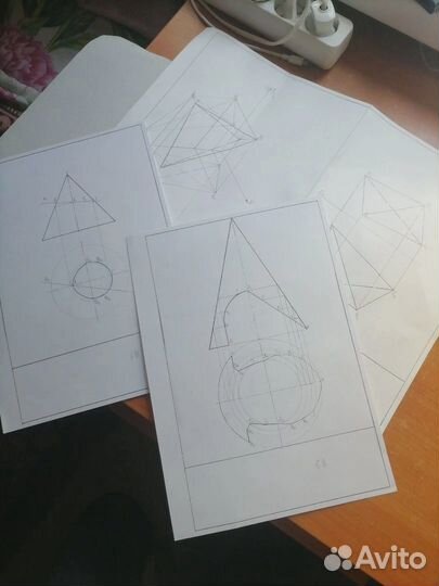 Чертежи от руки и в программе 